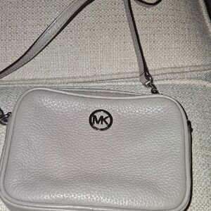 Michael Kors Crossbody Light Gray  With Silver Hardware. 1 Day Sale